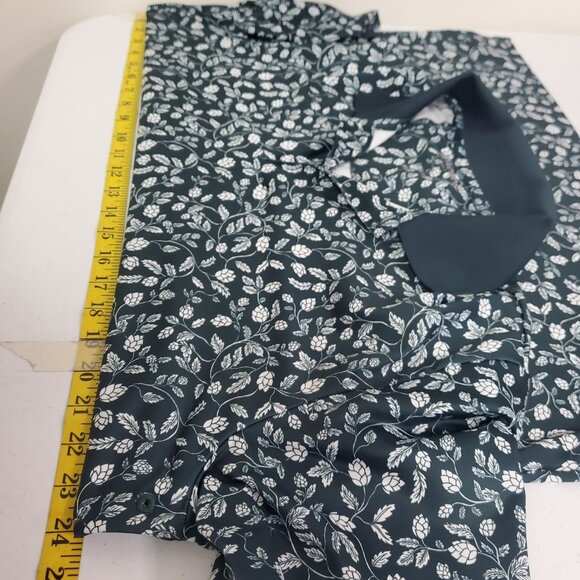 Bonobos Mens Slim Fit Printed Golf Polo Size L Green Floral Preppy Athletic - Picture 7 of 10